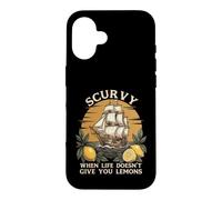 Custodia per iPhone 16 Scurvy Quando la vita non ti dà limoni - Costume da pirata