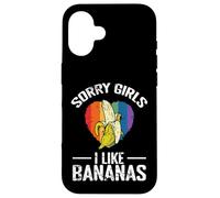 Custodia per iPhone 16 Scusate Ragazze Mi Piacciono le Banane