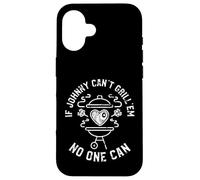 Custodia per iPhone 16 Se Johnny Can't Grill'em No One Can Nome Johnny BBQ