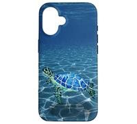 Custodia per iPhone 16 Sea Decor Ocean Life Turtle Creatures Beach