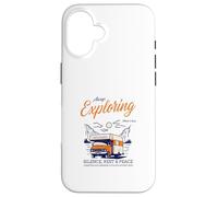 Custodia per iPhone 16 Sempre esplorare il silenzio Riposo Pace (Nature Camping Graphic)