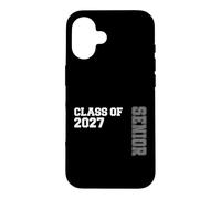 Custodia per iPhone 16 Senior Class of 2027 Graduation Year High School & College