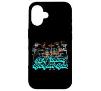 Custodia per iPhone 16 Sex Drums Rock and Roll | Band Banda batterista