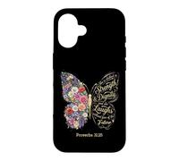 Custodia per iPhone 16 She Is Clothed With Strength & Dignity Bible Proverbs 31:25
