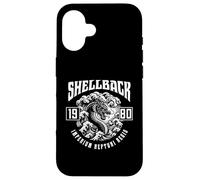 Custodia per iPhone 16 Shellback 1980 Equator Crossing Design per l'anno 1980