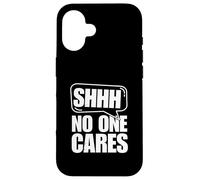 Custodia per iPhone 16 Shh, nessuno se ne frega