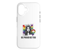 Custodia per iPhone 16 Sii orgoglioso e sii arcobaleno LGBTQ Pride Femminista