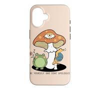 Custodia per iPhone 16 Sii te stesso non scusarti Cottagecore Frog