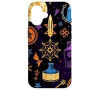 Custodia per iPhone 16 Simboli di luna mistica celeste disegno astratto