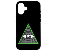 Custodia per iPhone 16 Simbolo occulto della piramide dell'occhio che vede tutto