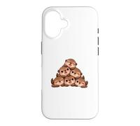 Custodia per iPhone 16 Simpatico design a fumetti con lontra amici