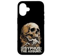 Custodia per iPhone 16 Sisyphus The Absurd Vintage Philosophical Skull