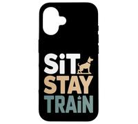 Custodia per iPhone 16 Sit Stay Train Dog Obbedience Trainer
