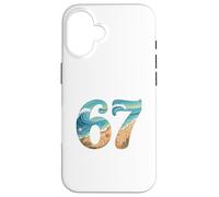 Custodia per iPhone 16 Six SSix Seven Beach Summer Waves Fun Ragazze Bambini Uomo