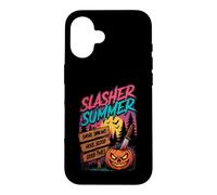Custodia per iPhone 16 Slasher Summer Smore Screams GreatTimes - Costume divertente estivo