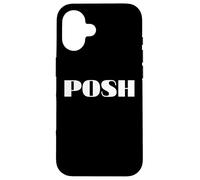 Custodia per iPhone 16 Slogan POSH Elegante Minimalista Chic Grafica