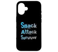 Custodia per iPhone 16 Snack Attack Survivor alimentato da snack Questo è il mio spuntino