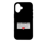 Custodia per iPhone 16 Software Developer Programmer Debugging Is My Cardio