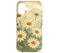 Custodia per iPhone 16 Sogni di margherite in stile Liberty