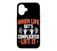 Custodia per iPhone 16 Sollevamento bilanciere quando la vita diventa complicata sollevarlo Deadlifting
