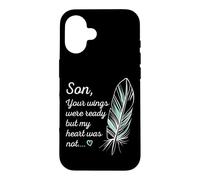 Custodia per iPhone 16 Son Wings Were Ready By My Heart Not Memorial