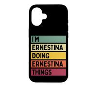 Custodia per iPhone 16 Sono Ernestina Facendo Ernestina Cose Divertente Personalizzato