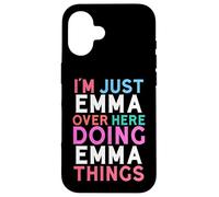 Custodia per iPhone 16 Sono solo Emma qui a fare il nome di Emma Things