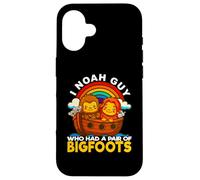 Custodia per iPhone 16 Sono un ragazzo di Noah che aveva un paio di bigfoot, l'Arca di Noè, la fede nello Yeti?