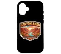 Custodia per iPhone 16 Souvenir del Parco Nazionale delle Canyonlands Utah Memorabilia Escursionista