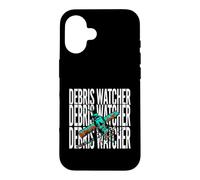 Custodia per iPhone 16 Space Junk Debris Watcher Satellite Tracker