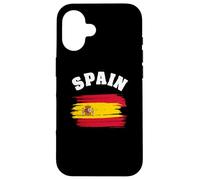 Custodia per iPhone 16 Spain Spanish Barcelona Flag Madrid Country Espana