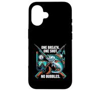 Custodia per iPhone 16 Spearfishing One Breath One Shot No Bubbles Diver