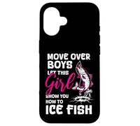 Custodia per iPhone 16 Sposta sopra i ragazzi Lascia che questa ragazza ti mostri come pescare il pesce sul ghiaccio