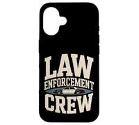 Custodia per iPhone 16 Squadra di polizia dell'equipaggio delle forze dell'ordine