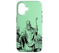Custodia per iPhone 16 St Patrick Catholic Saint Patricks Day Snakes Irlanda
