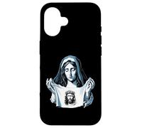 Custodia per iPhone 16 St Veronica Velo Volto Santo Devozione Cattolica Santo Nome Gesù