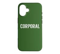 Custodia per iPhone 16 Stampa frontale ufficiale delle forze armate grado caporale