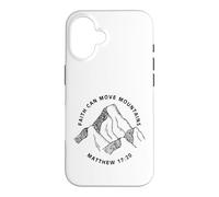 Custodia per iPhone 16 Stampa fronte e retro Christian Faith Can Move Mountains
