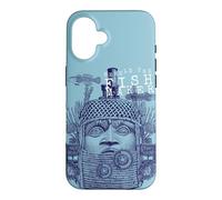 Custodia per iPhone 16 Steampunk Aesthetic Macabra Encyclopedia Maya Statue