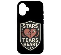 Custodia per iPhone 16 Stelle Lacrime Cuore
