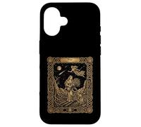 Custodia per iPhone 16 Stile carta dei tarocchi dell'oroscopo dello zodiaco della Vergine