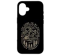 Custodia per iPhone 16 Sto arrivando al cottage WYCTMCTS Unique Summer Line Art
