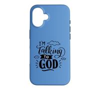 Custodia per iPhone 16 Sto parlando con Dio Christian Faith Design