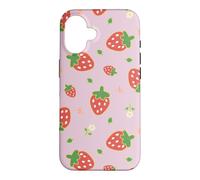 Custodia per iPhone 16 Strawberry Floral Garden Cottagecore Aesthetic