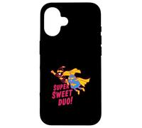 Custodia per iPhone 16 Super Dolce Duo Carino Supereroe Frutta Design