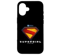 Custodia per iPhone 16 Supergirl 2026 Full Color Shield Name Under Shield