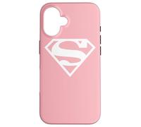 Custodia per iPhone 16 Supergirl White & Pink Shield