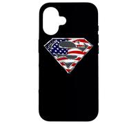 Custodia per iPhone 16 Superman All-American Solid Shield