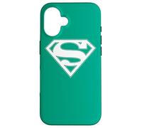 Custodia per iPhone 16 Superman Green & White Shield