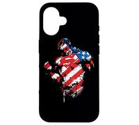 Custodia per iPhone 16 Superman The American Way Flag